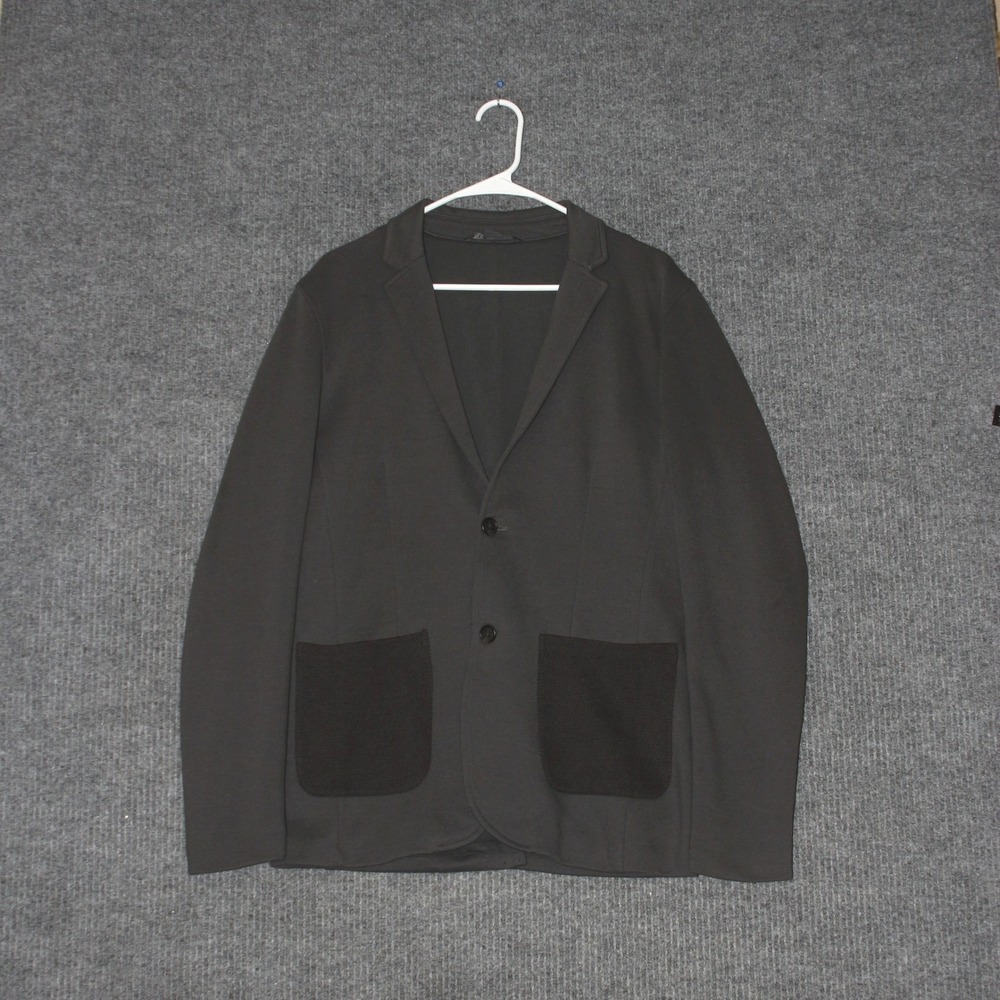 ARMANI EXCHANGE Coat Cardigan Mens M Gray Cotton Blend Professional Modern
